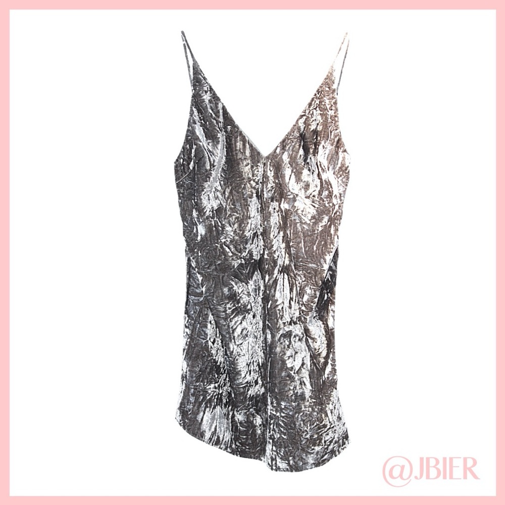 Ecru Studios Crushed Velvet Dress